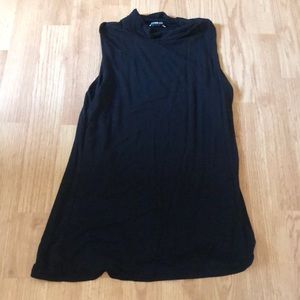 Super stretchy sleeveless turtleneck